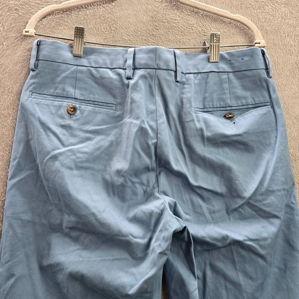 J Crew Men Pants 31x32‎ Blue Chino Bowery Urban Slim Pockets Cotton Mid Rise